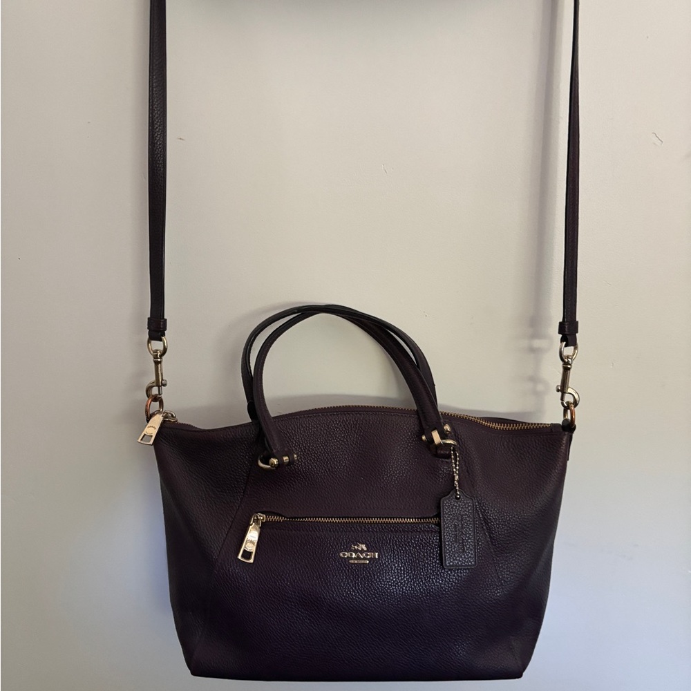 Coach Purple Leather Women's Bag